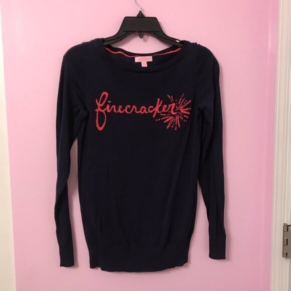 Lilly Pulitzer firecracker marielle sweater size medium - Picture 1 of 3
